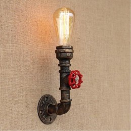 Nostalgia Simple Water Pipe Decorative Small Wall Lamp Wall Light