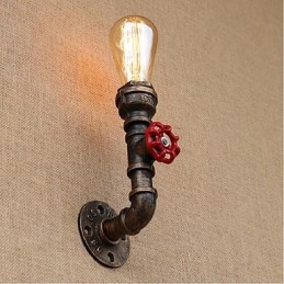 Nostalgia Simple Water Pipe Decorative Small Wall Lamp Wall Light