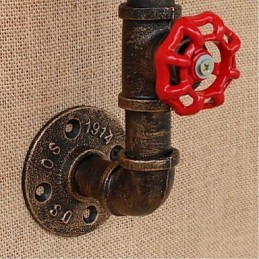 Nostalgia Simple Water Pipe Decorative Small Wall Lamp Wall Light
