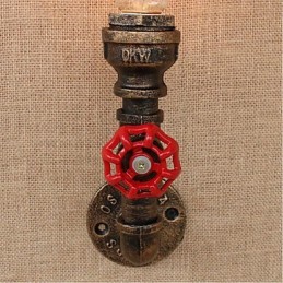 Nostalgia Simple Water Pipe Decorative Small Wall Lamp Wall Light