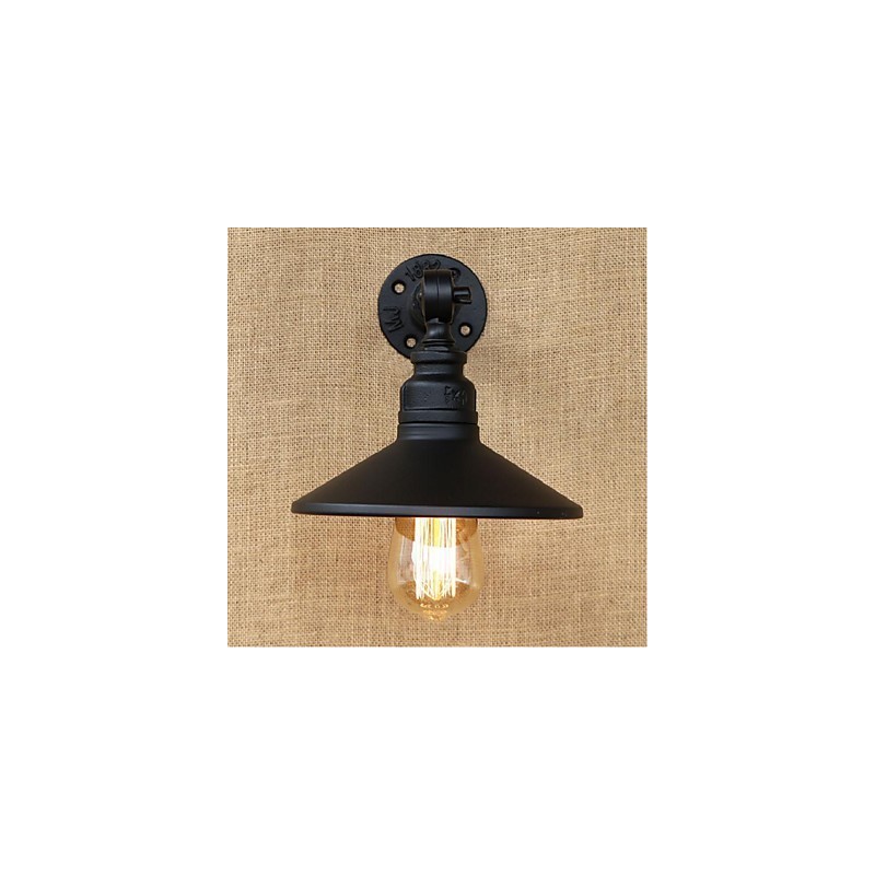 Industrial Style Nordic Water Pipe Wall Lamp Wall Light Black