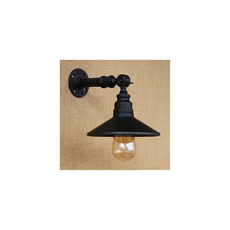 Industrial Style Nordic Water Pipe Wall Lamp Wall Light Black
