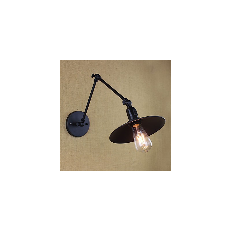 Rustic Lodge Painting Feature for Mini Style Swing Arm Downlight Wall Sconces