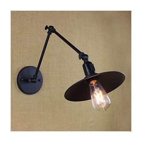 Rustic Lodge Painting Feature for Mini Style Swing Arm Downlight Wall Sconces