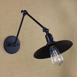 Rustic Lodge Painting Feature for Mini Style Swing Arm Downlight Wall Sconces