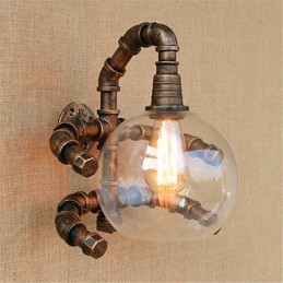 Rustic Lodge Country Antique Brass Feature for Ambient Light Wall Sconces Wall Light