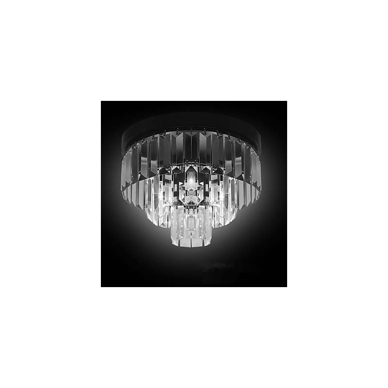 Modern Contemporary Crystal Metal Flush Mount