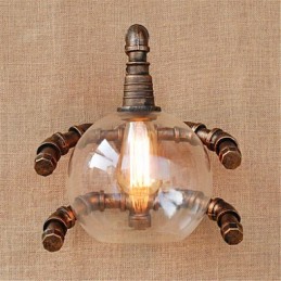 Rustic Lodge Country Antique Brass Feature for Ambient Light Wall Sconces Wall Light