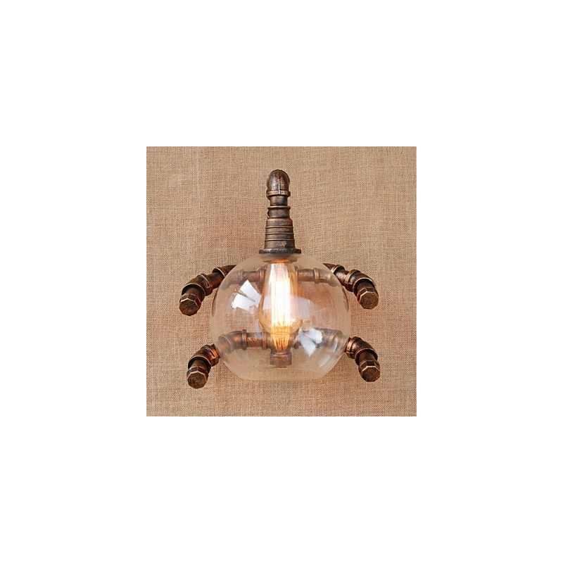 Rustic Lodge Country Antique Brass Feature for Ambient Light Wall Sconces Wall Light
