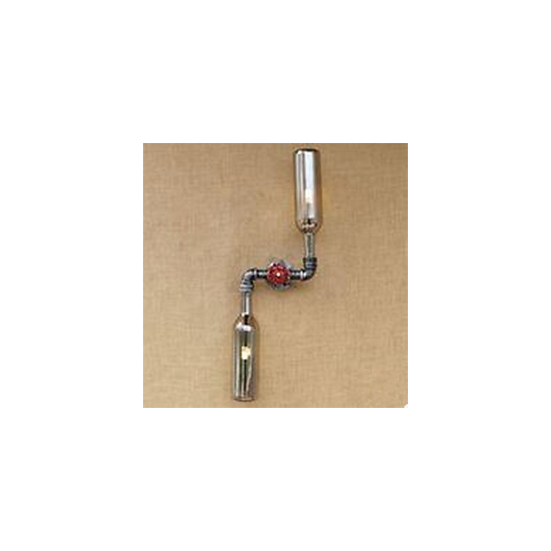 Wrought Iron Loft The Bottle Pipe Bottle Wall Lamp Shelf