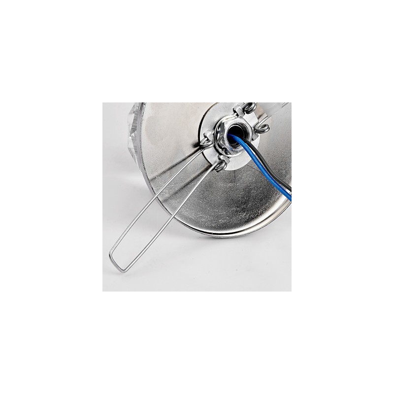 Modern Contemporary Crystal Mini Style Chrome Metal Flush Mount