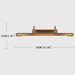 Mirror Lamp Integrated Modern Contemporary Traditional Classic Rustic Lodge Vintage Antique Brass