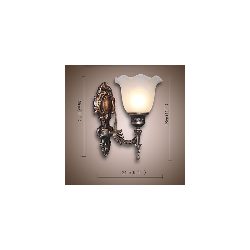 European Style Retro Wall Lamp Hotel Corridor Lamp Corridor light Mirror Front lamp Single Head Bedside Lamp