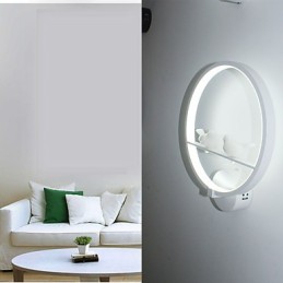 The Bedroom Wall Lamp Bedside Lamp And Creative Personality Of Modern Minimalist Circular Stairs Corridor Wall Lamp