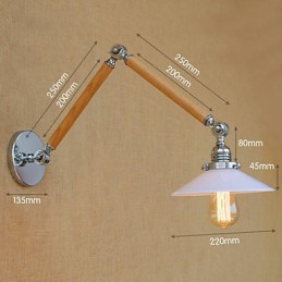 Rustic Lodge Country Chrome Feature for Swing Arm Ambient Light Swing Arm