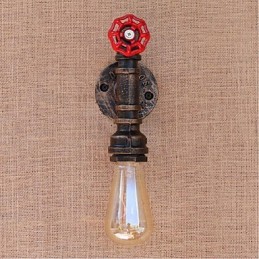 Nostalgia Simple Water Pipe Decorative Small Wall Lamp Wall Light
