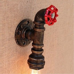 Nostalgia Simple Water Pipe Decorative Small Wall Lamp Wall Light
