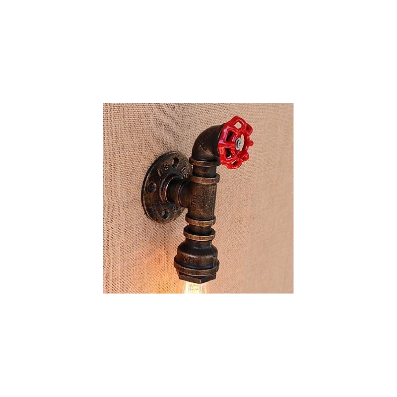 Nostalgia Simple Water Pipe Decorative Small Wall Lamp Wall Light