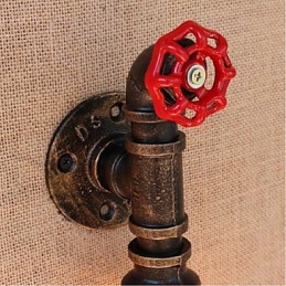 Nostalgia Simple Water Pipe Decorative Small Wall Lamp Wall Light
