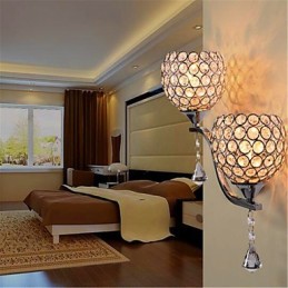 Modern Minimalist Living Room Corridor Corridor Crystal Wall Lamp