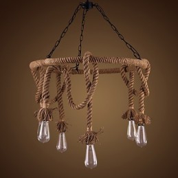 American Country Hemp Chandelier