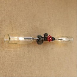 Retro Industry Wind Designer Water Bottle Lamp Wall Light Grey