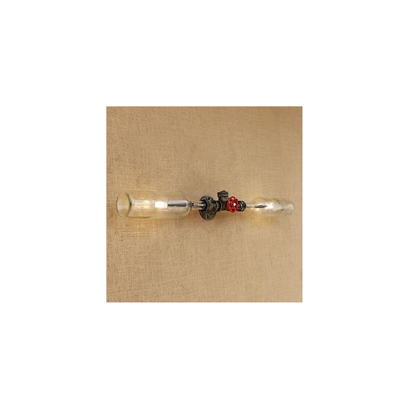 Retro Industry Wind Designer Water Bottle Lamp Wall Light Grey