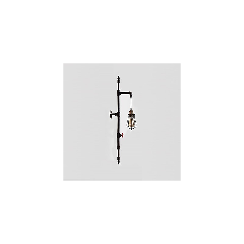 Retro Industrial Pipe Wall Lights Simple Loft Black Birdcage Metal Living Room Dining Room Kitchen Bar Cafe Decoration lighting