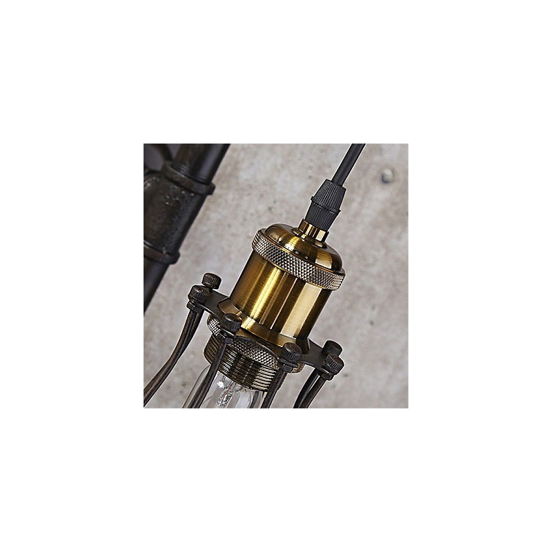 Retro Industrial Pipe Wall Lights Simple Loft Black Birdcage Metal Living Room Dining Room Kitchen Bar Cafe Decoration lighting