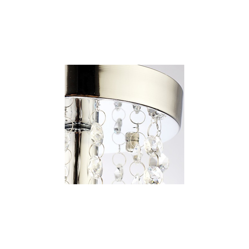 Modern Contemporary Traditional Classic Country Crystal Mini Style Chrome Crystal Flush Mount