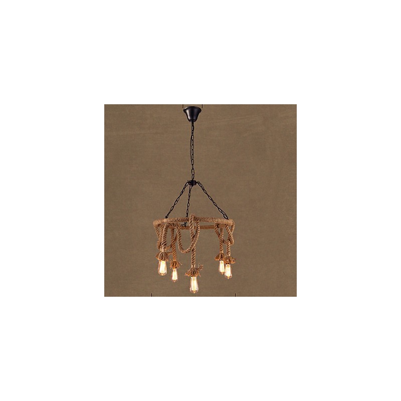 American Country Hemp Chandelier