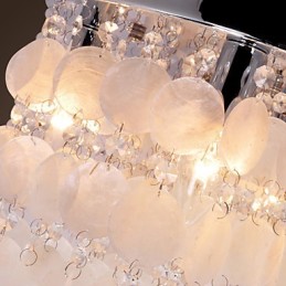 Modern Contemporary Crystal Mini Style Chrome Flush Mount