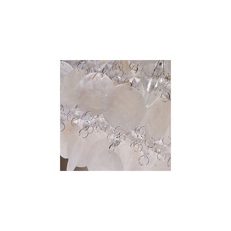 Modern Contemporary Crystal Mini Style Chrome Flush Mount