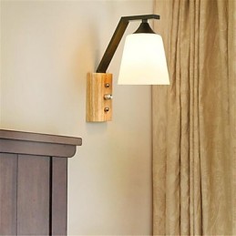 Modern Contemporary Country Retro Painting Feature for Mini Style Eye Protection Wall Lights