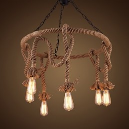 American Country Hemp Chandelier