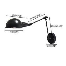 Buzz Foldable Wall Iron Wall Lamp Dumb Black Lightsaber Lamp On Wall European style American style