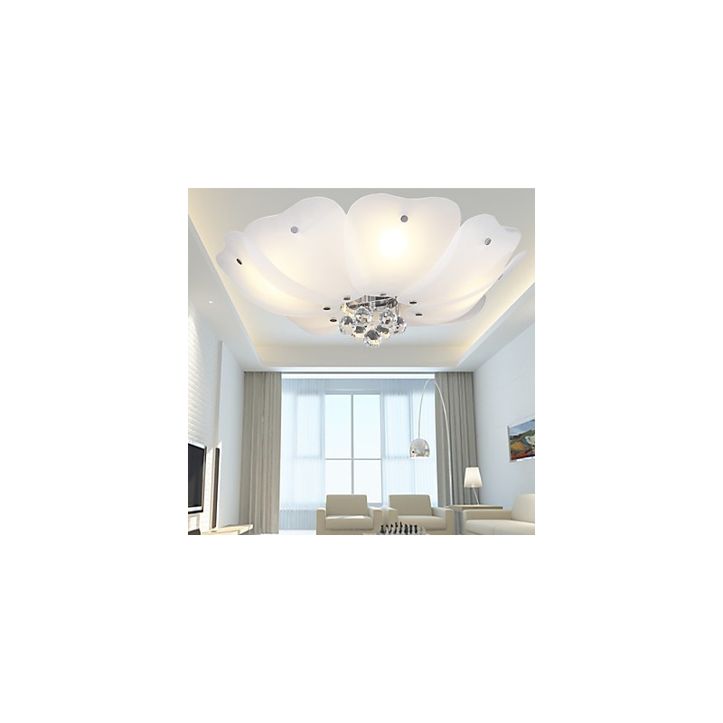 Flush Mount Crystal Modern Contemporary Traditional Classic Metal