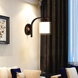 Traditional Classic Country Retro Painting Feature for Wall Sconces Wall Light