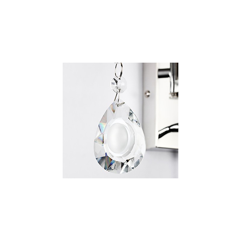 Modern Contemporary Rustic Lodge Modern Comtemporary Country Chrome Feature for Crystal Swing Arm Wall Lamp