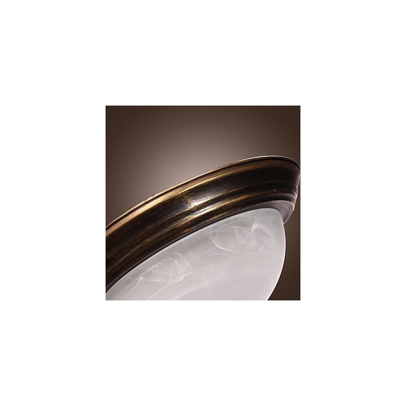 Antique Inspired Flush Mount with 2 Lights