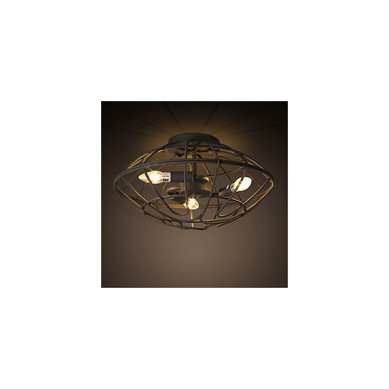 Retro Mini Style Painting Metal Flush Mount