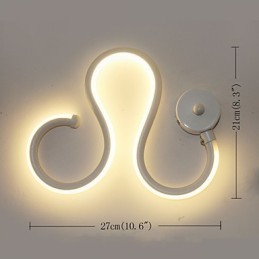 Modern Minimalist Lamp Aluminum Lamp Bedroom Bedside Lamp Decoration Designers Shaped Corridor Lighting Creative Living Room Lamps