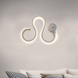 Modern Minimalist Lamp Aluminum Lamp Bedroom Bedside Lamp Decoration Designers Shaped Corridor Lighting Creative Living Room Lamps