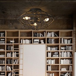 Retro Mini Style Painting Metal Flush Mount