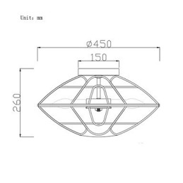 Retro Mini Style Painting Metal Flush Mount