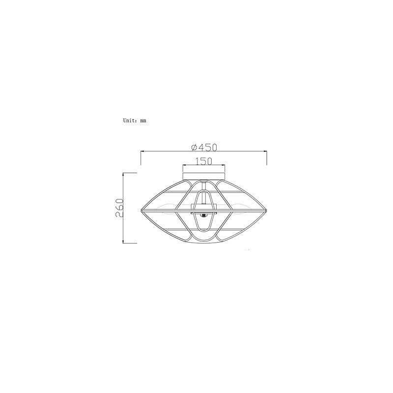 Retro Mini Style Painting Metal Flush Mount