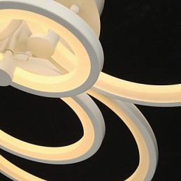 42W Flush Mount Modern Contemporary Painting Metal