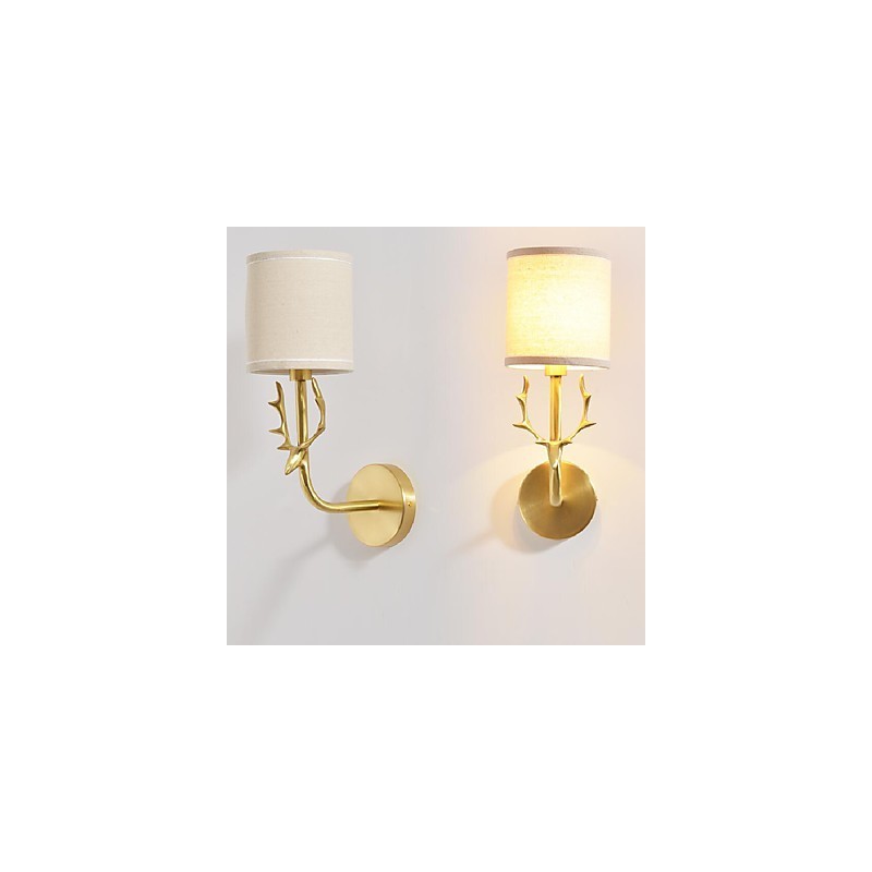 Simple Vintage Traditional Classic Brass Feature for Mini Style Ambient Light Wall Sconces Wall Light