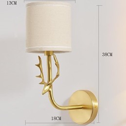 Simple Vintage Traditional Classic Brass Feature for Mini Style Ambient Light Wall Sconces Wall Light