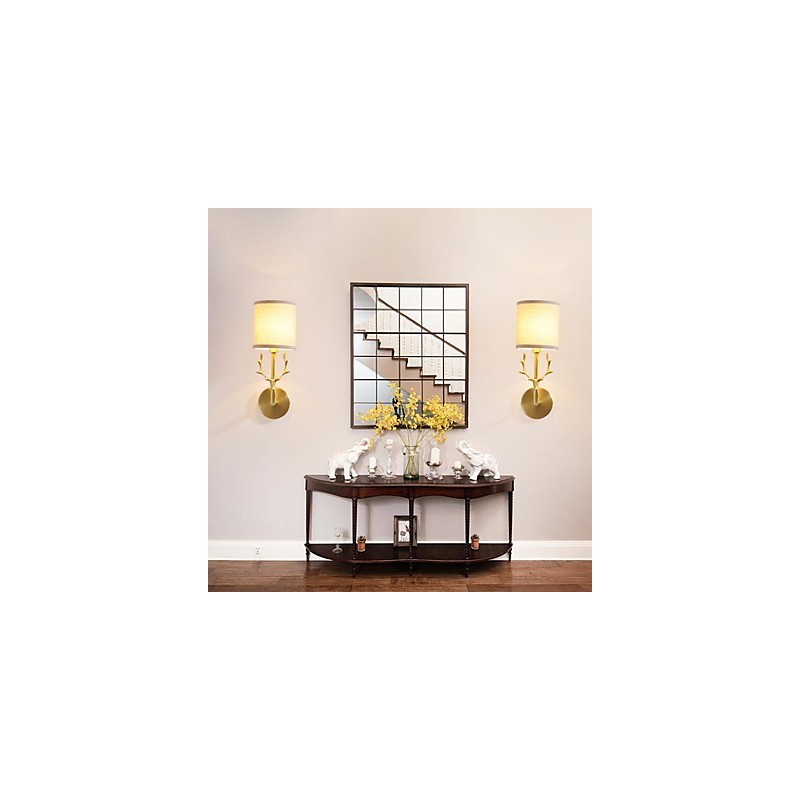 Simple Vintage Traditional Classic Brass Feature for Mini Style Ambient Light Wall Sconces Wall Light